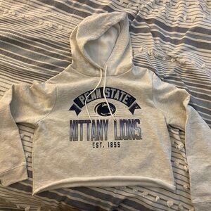 League Grey Penn State Hoodie with Blue Accents
